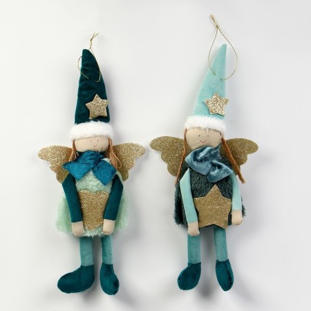 Suspension doll "Angel", species mix, blue color-3