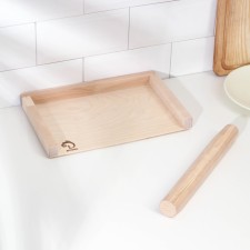 Dumpling board with sides+ slop is straight, board 30x20, slop 28x3.5 cm