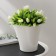 Kashpo for flowers with an insert “lagoon”, 1.5 l, d = 16 cm, h = 15 cm, white color