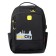 Youth backpack 45 x 31 x 12 cm, ergonomic back, Across M-4, black/yellow M-4-1