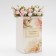 Carrying for flowers with a liner, "happy moments", with handles, 20 x 20 x 35 cm