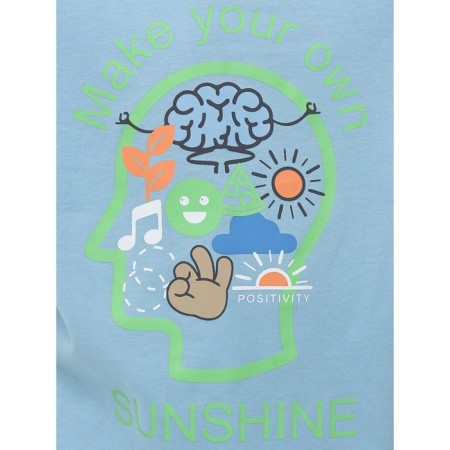 T -shirt for boys, height 152 cm, blue color-3