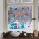 Santa Claus and Snow Maiden windows, reusable, 33 x 50 cm, New Year