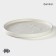 Porcelain dish for feeding Magistro Slate, D = 22.5 cm, white color