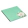 Block with a sticky edge paper 75x75 mm, Erichkrause "Pastel Bloom", 50 sheets, turquoise
