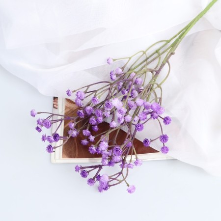 Artificial flowers "cotton gypsophila" 60 cm, lilac