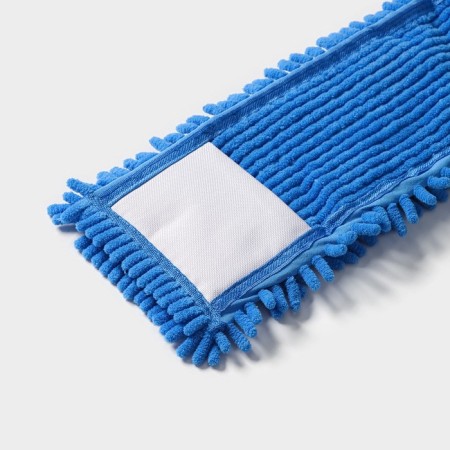 Nozzle for a flat mop of the share, 43 × 13 cm, microfiber booklies, blue color-4