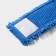Nozzle for a flat mop of the share, 43 × 13 cm, microfiber booklies, blue color