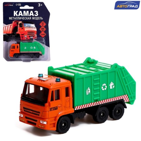 Metal truck "KAMAZ" City Services ", scale 1:64, mix
