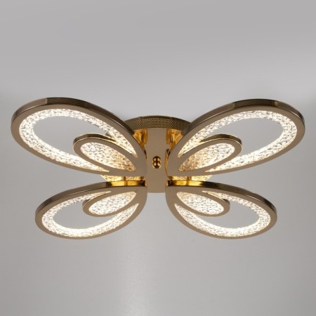 Causteen with PDU 1829/4GD LED 128W 3000-6000k Dimmer chrome gold 58x46x6.5 cm Bayerlux-1
