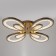 Causteen with PDU 1829/4GD LED 128W 3000-6000k Dimmer chrome gold 58x46x6.5 cm Bayerlux