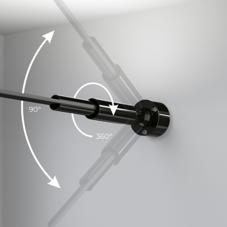A set of mounts for the string lamp A063379, 2 pcs Elektrostandard, Strongline, 150x55x55 mm, black color black-1
