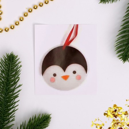 Set for creativity. Create a Christmas tree decoration from the Penguin felt-2