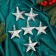 Christmas tree decoration "Stars Grace" (set 6 pcs) 6x6 cm, silver