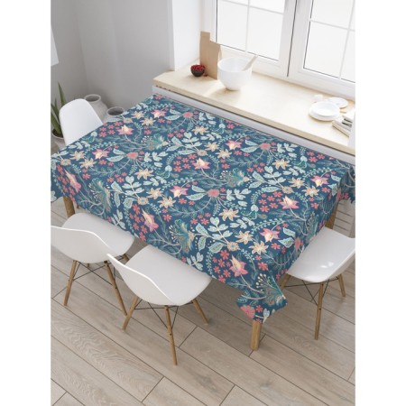 Tables on the table "Flower Field", rectangular, Saten, size 120x145 cm