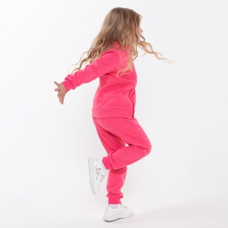 Costume (jumper, trousers) children, Fuchsia color, height 92 cm-4