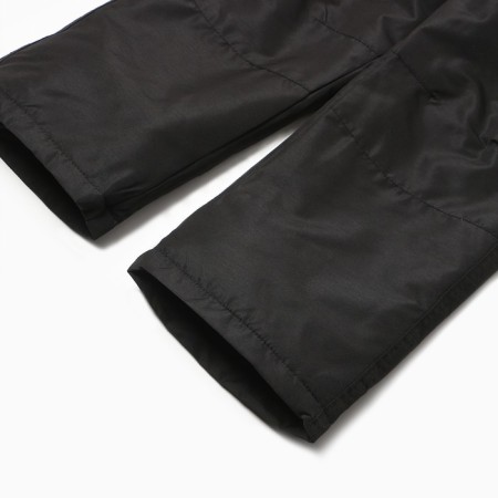 Semi -combines insulated for boys, black color, height 122 cm-3