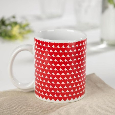 Homeleon mug Ceramic share "I love you", 350 ml, red color-3