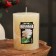 Candle-cylinder aromatic twisted "Jasminovid Madren", 7.5x10 cm