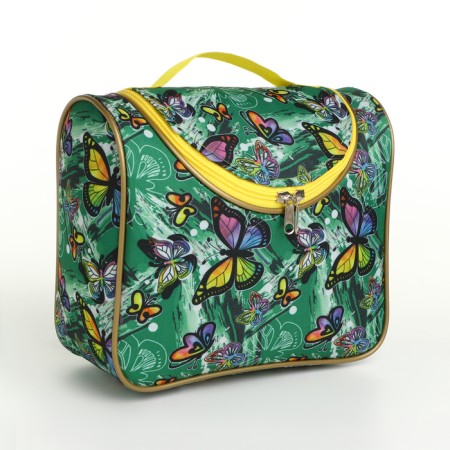 Cosmetic bag with lightning, mint color-1