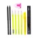 Cleaning set 10 objects (pencil case 65 x 210 mm, pens 4 pieces Blue, ruler 15 cm, sharpener, pencil 2 pieces, textbook), gray