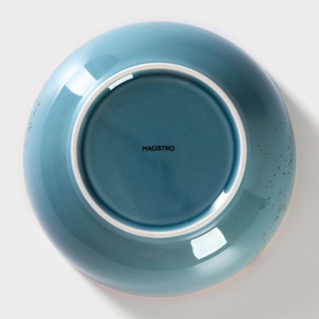 Porcelain salad Magistro "Cerera", 1.1 l, 18.5 × 7.5 cm, blue color-3