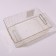 SHINE Organizer for storage, with handles, 1 section, 20.5 × 14.5 × 7.8 cm, transparent/golden color