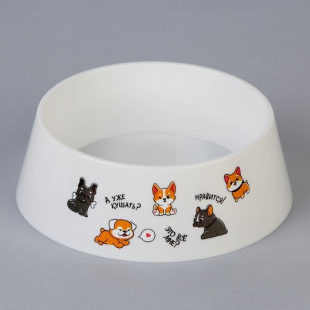 Plastic bowl “Like!”, White, 300 ml-2