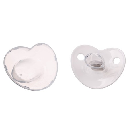 Nipple - orthodontic dummy, I love mum, with cap, +6 months, gray/silver, rhinestones-3