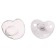 Nipple - orthodontic dummy, I love mum, with cap, +6 months, gray/silver, rhinestones