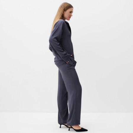 Women's costume (shirt, trousers) minku: casual collection color graphite, pr 52-5