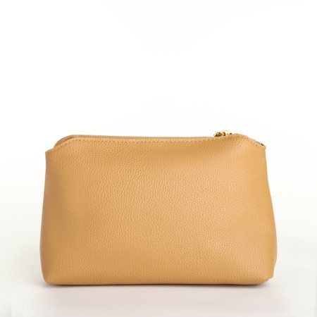 Bag Women's bag 2 in 1, on the button, cosmetic bag, mustard color-6