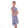 Night shirt female, the color is gray-blue, size 44