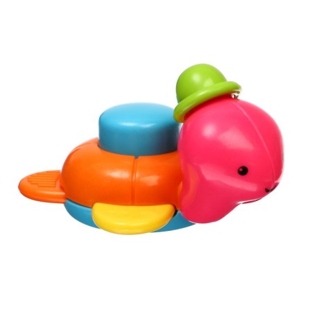 The rattle "Turtle", with a squeak, color mix, crush me-5