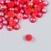 Decor for creativity plastic "Half of beads. Red gamma" 20 g 0.8x0.8 cm
