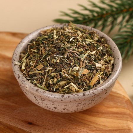 Gift set "Cozy New Year": Collection of herbs 3 pcs. x 20 g, jam from pine cones 100 g.-2