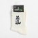 Women's socks "raccoon", white color, size 36-40