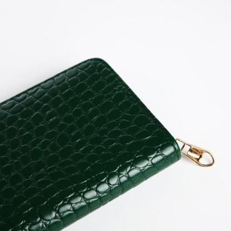 Women's wallet with lightning, green color-2