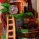 Fountain "House Stairs" 12x19x27 cm (with backlight)