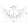 Freya FR5049CL-36B Florencia, 980x980x560 mm ceiling lamp, G4, 36x3W, black color