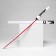 Souvenir weapon "Katana Genji" 101 cm, white, polystyrene foam
