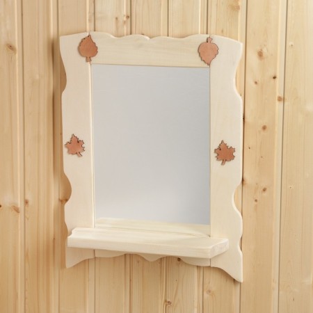 Mirror with a shelf, 55x43 cm-8