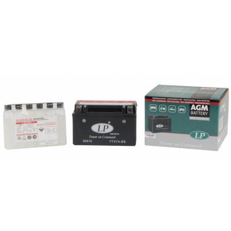 Battery LandPort YTX7A -BS, 12 V, 6 Ah, Direct (+ -)-1