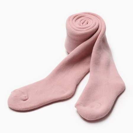 Pantyhose baby terry, dusty rose, height 98-104 cm