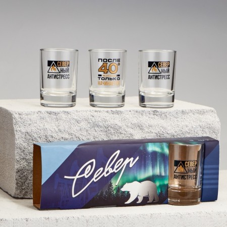 Set of glasses "North", 3 pcs.-1