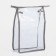 Lightning cosmetic bag, gray/transparent color