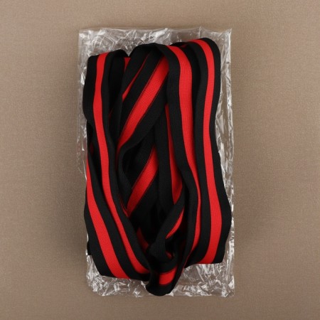 Braid knitted lamps 30 mm, 9.1 ± 0.5 m, black/red color-3