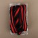 Braid knitted lamps 30 mm, 9.1 ± 0.5 m, black/red color