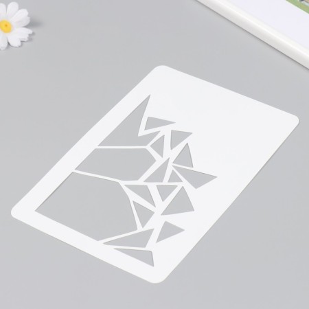 Plastic stencil "Shards" 16x24 cm-1