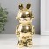 Souvenir Ceramics "Bunny-cosmonaut" gold 8x6x17 cm
